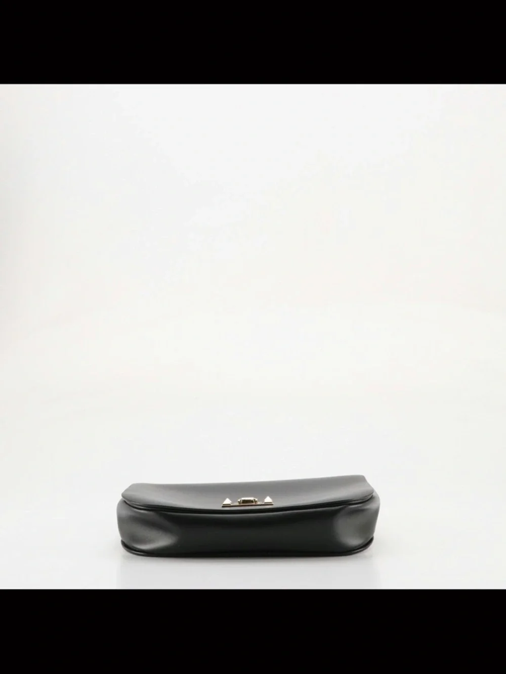 Vintage Valentino Garavani Rockstud Black Leather Saddlebag - Picture 12 of 14